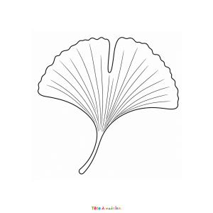 Découvrez ce coloriage gratuit d'une feuille de ginkgo à imprimer. Une activité idéale pour découvrir un arbre unique.
