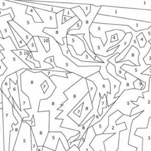 Coloriage magique de Noël : Le renne