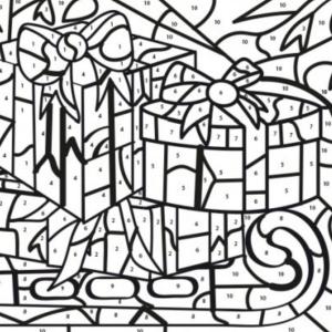 Coloriage magique du soir de Noël