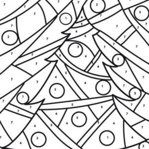 Coloriage magique Noël maternelle