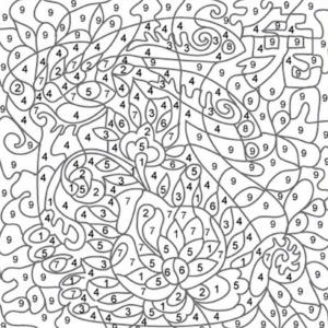 Coloriage magique simple N°9