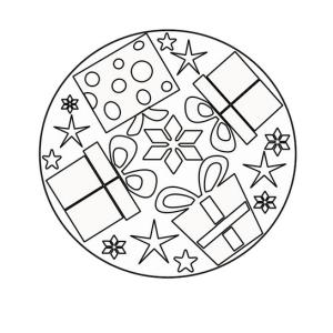 Mandala de Noël : des coloriages à imprimer avec Tête à modeler