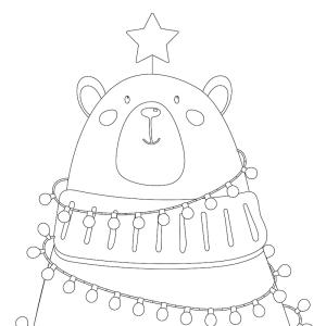 Voici un coloriage d'ours polaire à imprimer gratuitement. Un dessin d'ours à imprimer pour tous les petits amoureux des animaux de la banquise et de la nature. Page 03