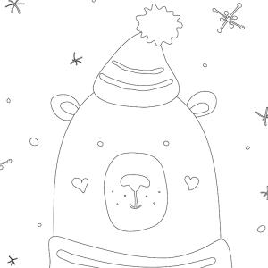 Voici un coloriage d'ours polaire à imprimer gratuitement. Un dessin d'ours à imprimer pour tous les petits amoureux des animaux de la banquise et de la nature. Page 07