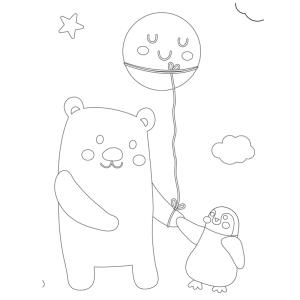 Voici un coloriage d'ours polaire à imprimer gratuitement. Un dessin d'ours à imprimer pour tous les petits amoureux des animaux de la banquise et de la nature. Page 08
