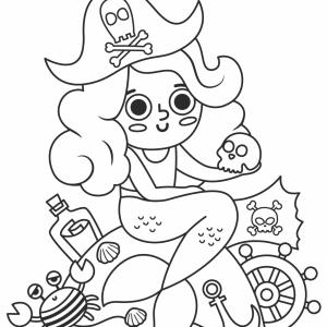 Retrouvez un coloriage de pirate et imprimez un dessin de pirate pour tous les petits amoureux de la mer - Page 07