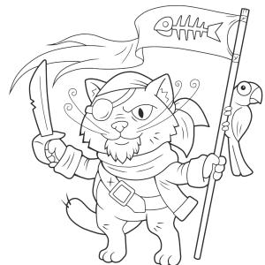 Retrouvez un coloriage de pirate et imprimez un dessin de pirate pour tous les petits amoureux de la mer - Page 15
