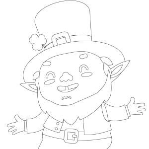 Coloriage Saint Patrick à proposer aux enfants qui aiment l'Irlande et cette fête joyeuse. Page 12