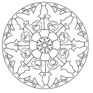 Dessins de Mandalas indiens. Le coloriage de mandalas aide les enfants à apprendre la concentration aux enfants. Cette série de mandalas est inspirée de motifs graphiques traditionnels.