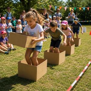 Jeu de la course en carton