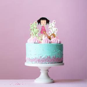 Décorations de gâteau à imprimer sur le thème du jardin et des fleurs. Un kit de décorations de gâteau à imprimer pour transformer un gâteau plat en un joli jardin de fle