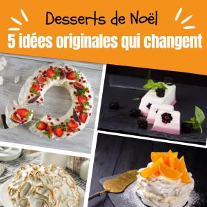Retrouvez nos idées de desserts originaux et surprenez vos convives le jour de Noël !