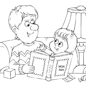 Dessin Grand - Père : si vous cherchez un coloriage sur le thème des papis, retrouvez une sélection à imprimer gratuitement avec Tête à modeler.
