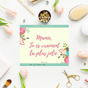 Un diplôme de la plus jolie des mamies à imprimer, compléter et à offrir à la meilleure mamie pour la fete des grands-meres. Ce joli diplome sera très beau enroulé avec un morceau de ruban comme mis d