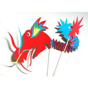 Bricolage pour réaliser une marionnette inspirée de l'art et de la tradition chinoise et asiatique du carnaval. Dragon chinois articulé à réaliser à partir de la fiche gratuite d'explicatio