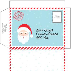 Cette enveloppe toute prête est à imprimer gratuitement. Avec son adresse pré-écrite, elle est aussi très pratique pour y glisser très facilemen...