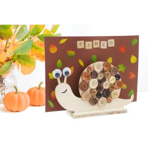 Le porte courrier escargot d'automne