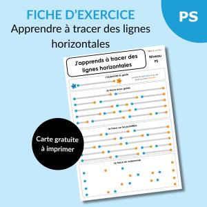 Apprendre à tracer des lignes horizontales en PS : la fiche qui change tout