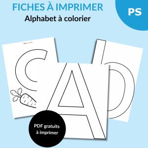 Coloriage de lettre, lettre de l'alphabet à colorier