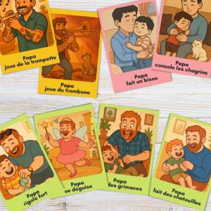 Le jeu des 7 familles spécial Papa : un cadeau de dernière minute à imprimer gratuitement