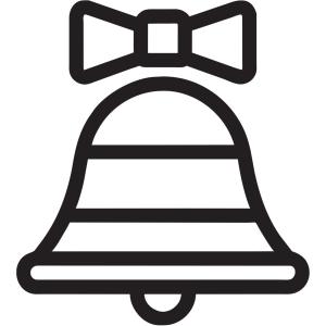 Une grosse cloche de Pâques à colorier