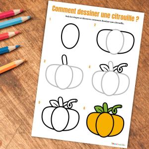 Comment dessiner une citrouille ?