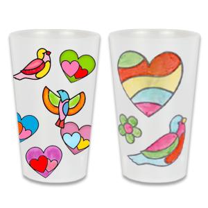 Gobelet personnalisé avec des stickers à colorier