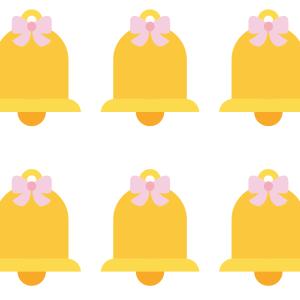 Imprimer la grande image de cloches de Pâques afin de faire du découpage et de l'utiliser pour vos bricolages