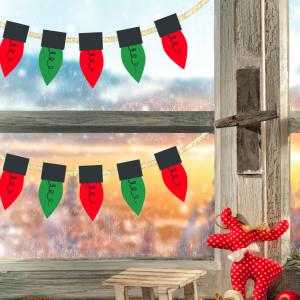 Cette guirlande de Noël est à imprimer gratuitement afin de décorer la maison à moindre coup. Ces guirlandes sont aux couleurs de Noël et sont très simples à réaliser. Il vous suffira d'imprimer plusi