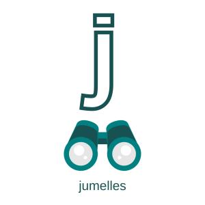 Imprimer la planche imagier minuscule "j" comme jonquille pour créer un imagier pour les enfants