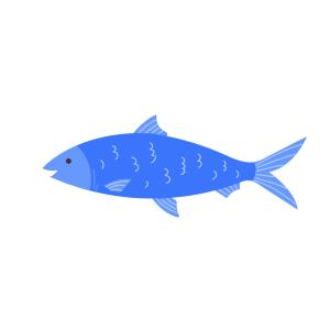 Un poisson à imprimer et à découper pour les blagues du premier avril. Une image de poisson pour les farces du 1 er avril.