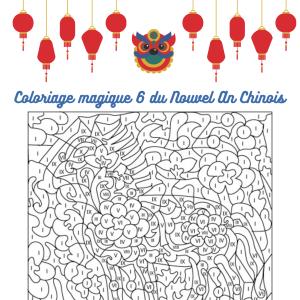 Jeu de coloriage numéroté: colorier les zones numérotées, en respectant la couleur attribuée à chaque chiffre. Mais attention ce sont des chiffres romains, une bonne faà&szli
