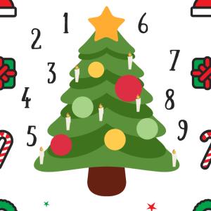 Jeu de calcul sur Noël. A votre enfant de compter les bougies du sapin puis de trouver le bon chiffre. Un petit jeu de calcul pour compter jusqu'à 7