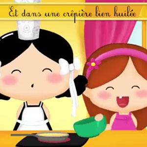 Retrouvez en vidéo les paroles de la célèbre recette des crêpes en chanson
