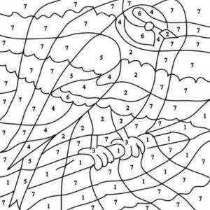 Dessin à découvrir sous le coloriage magique 25