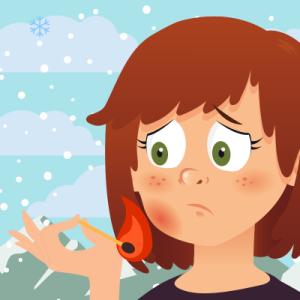 La petite fille aux allumettes et sa grand-mère