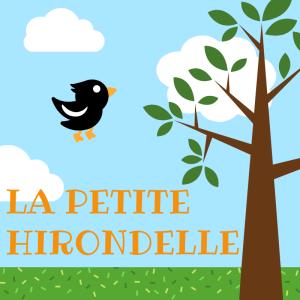 Chanson "La petite hirondelle" pour chanter avec les enfants. Paroles avec version pour carnet de chants.  Paroles et partition  de la chanson à coller par l'enfant dans un cahier de chants.