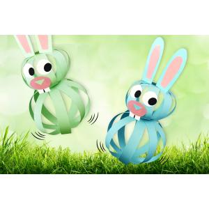 Fabriquez ces petit lapins trop mignons puis faites les bondir dans tous les sens ! Une activité créative originale qui nécessite très peu de matériel : quelques feuilles de papier, une paire