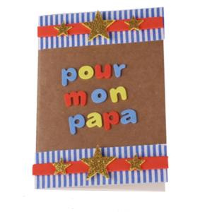 Un tuto pour apprendre à personnaliser un  petit carnet pour un  cadeau de Fête des pères copie