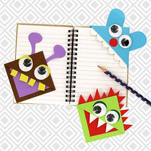 Les marque-pages petits monstres