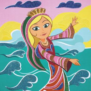 Voici 3 tableaux à paillettes sur le thème des princesses ! Une bonne idée d'activité pour les petites princesses qui seront parfaites pour décorer leur chambre.