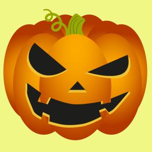 Masque d'Halloween à imprimer gratuitement afin d'avoir un déguisement de citrouille de dernière minute. Il suffira de l'imprimer sur du papier épais, de la découper afin de pouvoir partir à la chasse