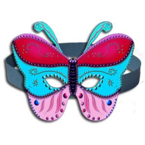 Modèles de paper toys pour masque de papillon. Les papillons font toujours de très beaux masques. Ces masques de papillon sont prêt pour l'impression. Pour réaliser un masque de papillon de trois coul