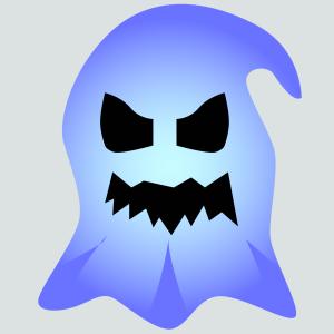 Masque d'Halloween à imprimer gratuitement afin d'avoir un déguisement de fantôme de dernière minute. Il suffira de l'imprimer sur du papier épais, de la découper afin de pouvoir partir à la chasse au