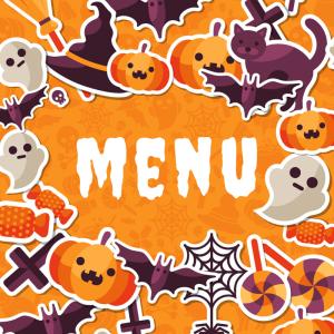 Imprimez gratuitement votre menu d'Halloween pour préparer un repas sur le thème d'Halloween que personne n'oubliera. Il suffira juste d'y inscrire l'entrée, le plat et le dessert : Un menu à imprimer