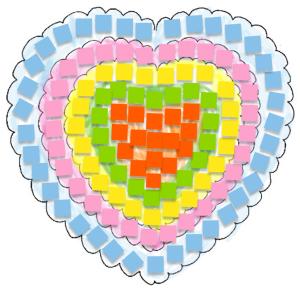 Fabriquer une mosaique avec les plus petits