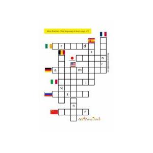 Dans le jeu de mots fléchés il faut trouver des mots en fonction du nombre de cases et de l'indice qui se trouve en début de mot ! Ces jeux de Mots fléchés sur les pays sont gratuits. Ils permettent d