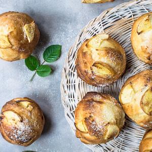 Muffins Nutella pomme : Une idée de recette de muffins Nutella pomme à préparer et à déguster en toute saison avec les enfants et toute la famille. Une recette de muffins facile à faire et délicieuse 