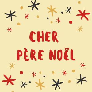 Le papier à lettre de Noël avec des étoiles à imprimer gratuitement