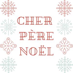 Le papier à lettre de Noël moderne à imprimer gratuitement